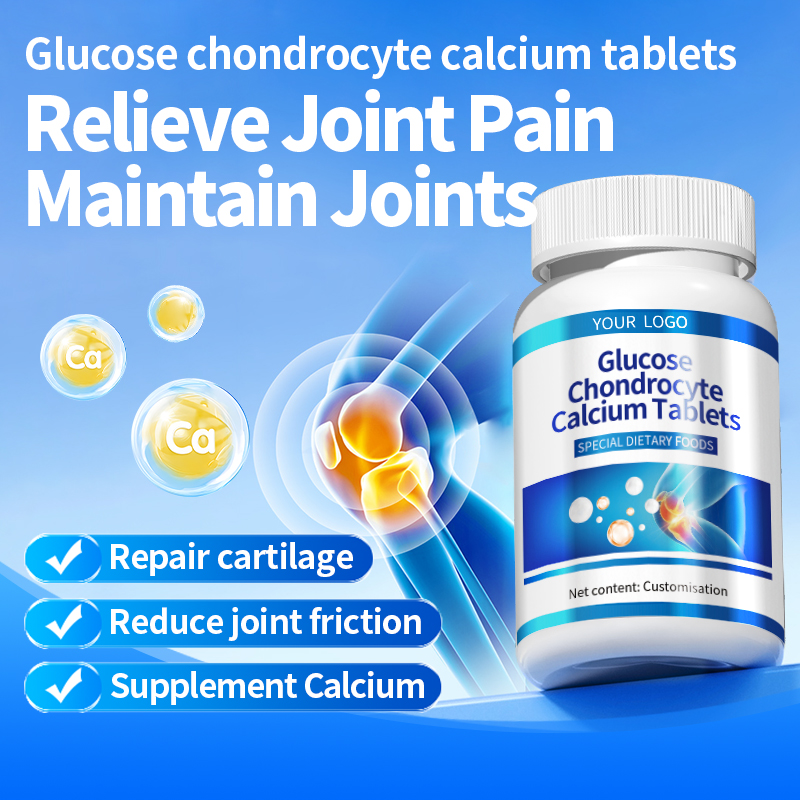 OEM glucosamine chondroitin calcium tablets for processing, customized glucosamine sulfate chondroitin tablets